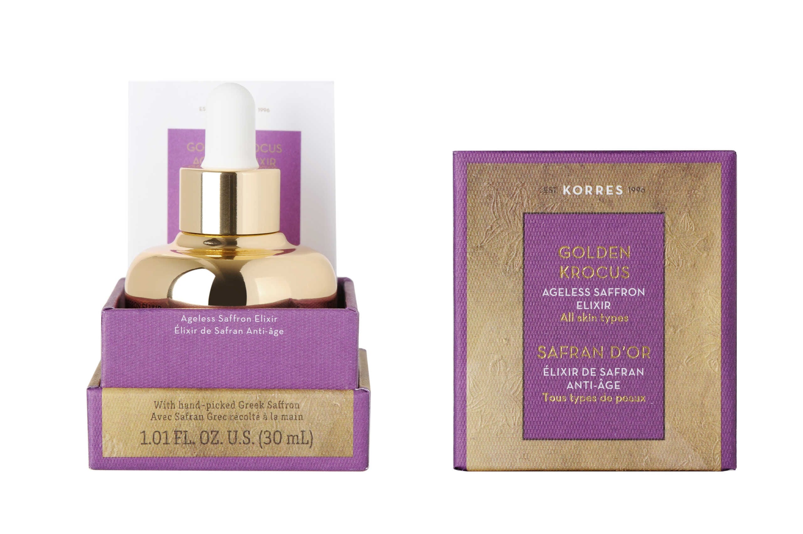 Korres Χρυσός Κρόκος Ελιξήριο Νεότητας Serum 30ml 2 - 2018 -GOLDEN KROCUS AGELESS SAFFRON ELIXIR SERUM - 30 mL