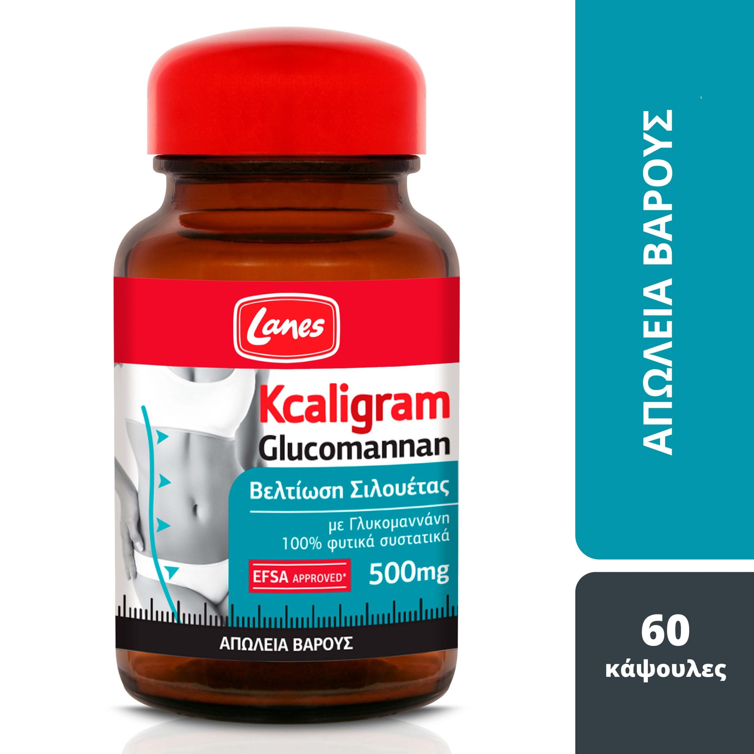 Lanes Kcaligram Glucomannan 500mg 60 Κάψουλες 1 Product10461.Photo1.Original