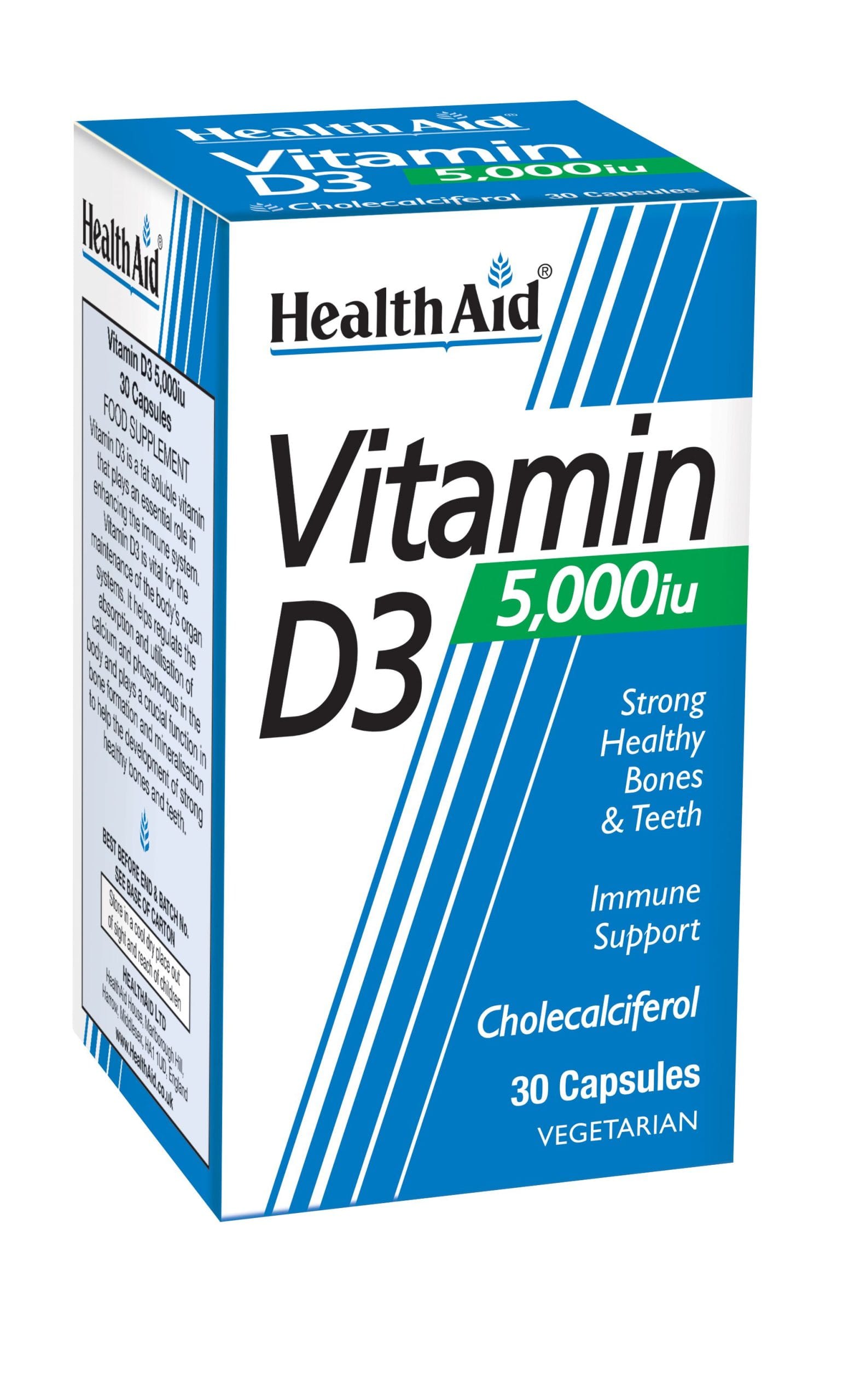 Health Aid Vitamin D3 5000iu 30Κάψουλες 1 Product14377.Photo1.Original