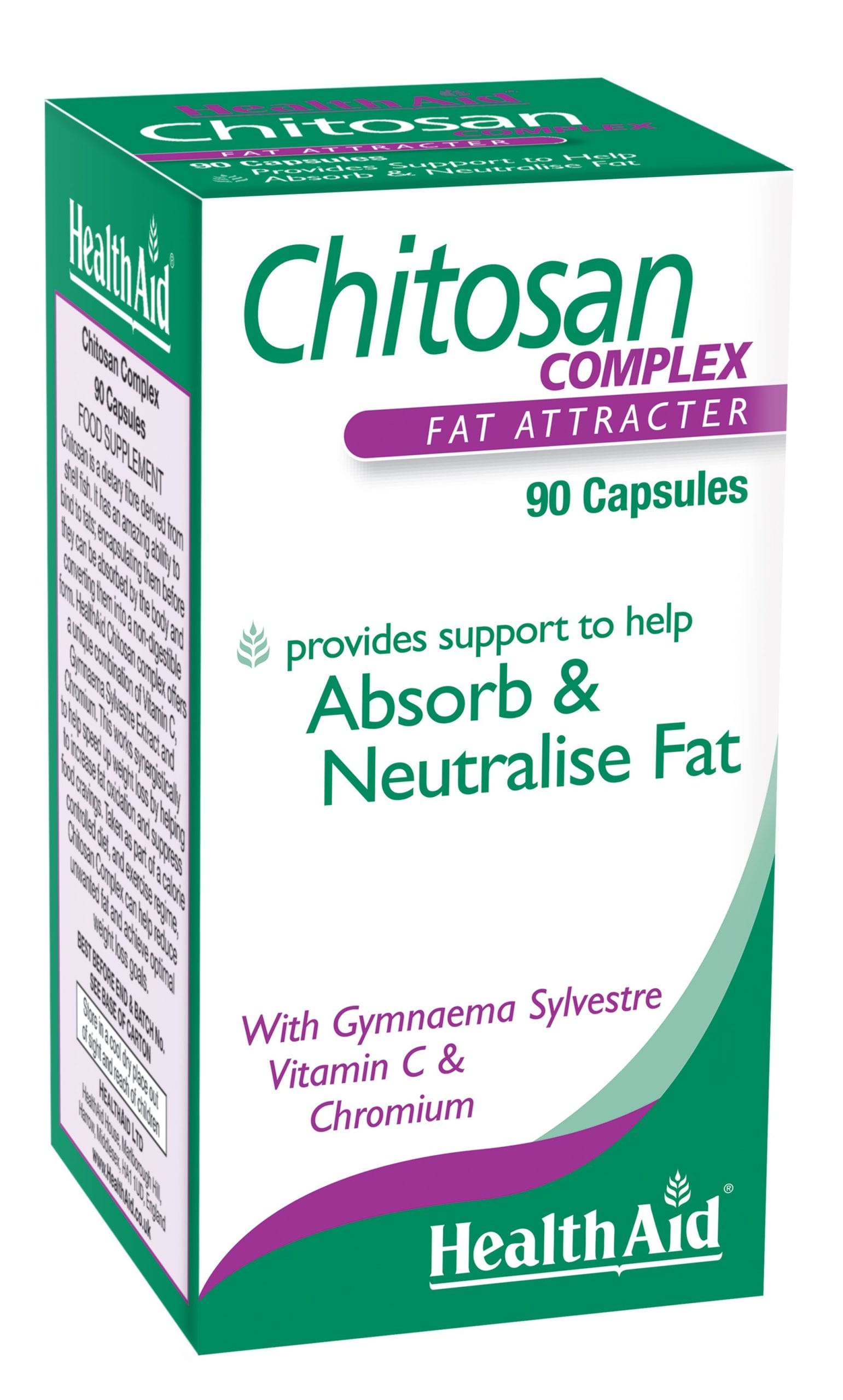 Health Aid Chitosan Complex Φυσικό Αδυνατιστικό 90Κάψουλες 1 Product15718.Photo1.Original