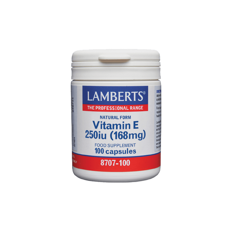 Lamberts Natural Form Vitamin E 250IU 100 Κάψουλες 1 VitaminE250iu-1