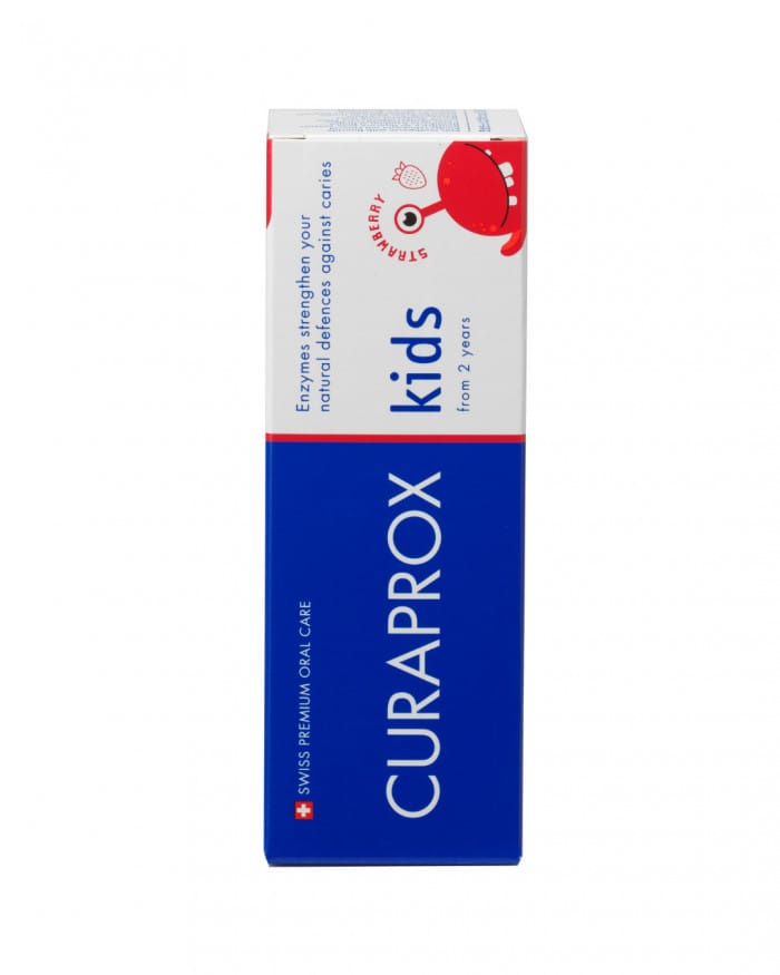 Curaprox Kids Οδοντόκρεμα 950ppm Φθόριο Φράουλα 60ml 2 childrens-toothpaste-cs-kids-strawberry-60-ml (1)
