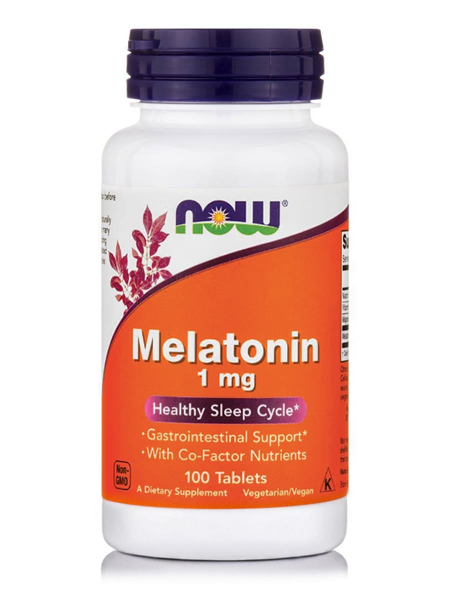 NOW Foods Melatonin 1mg 100 Ταμπλέτες 1 melatonin-1-mg-100-tablets-by-now