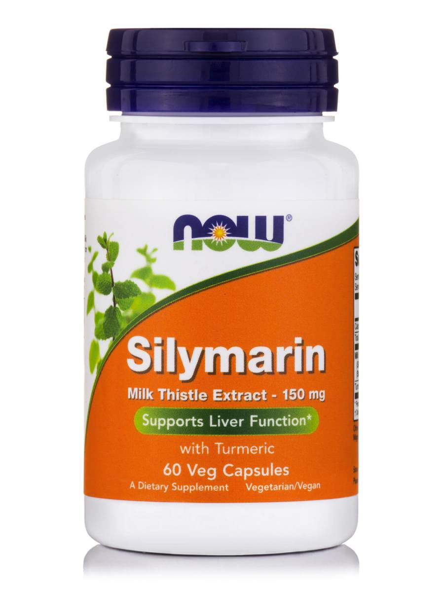 NOW Foods Milk Thistle Extract 150mg 60 Φυτικές Κάψουλες 1 silymarin-150-mg-60-vegetarian-capsules-by-now