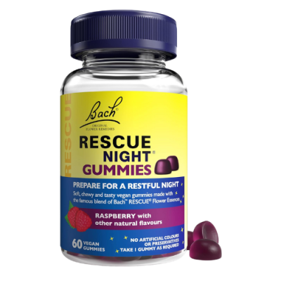 Bach Rescue Night Gummies με Γεύση Βατόμουρο 60 Ζελεδάκια