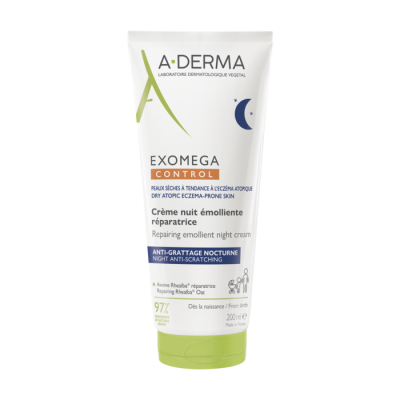 A-DERMA Exomega Control Επανορθωτική Mαλακτική Kρέμα Nυκτός 200ml