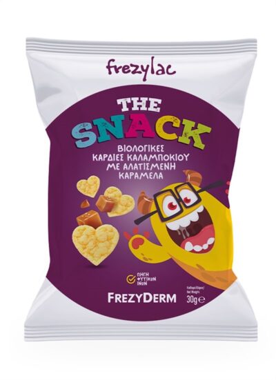 Frezyderm Frezylac the Snack Βιολογικές Καρδιές Καλαμποκιού με Αλατισμένη Καραμέλα 30g