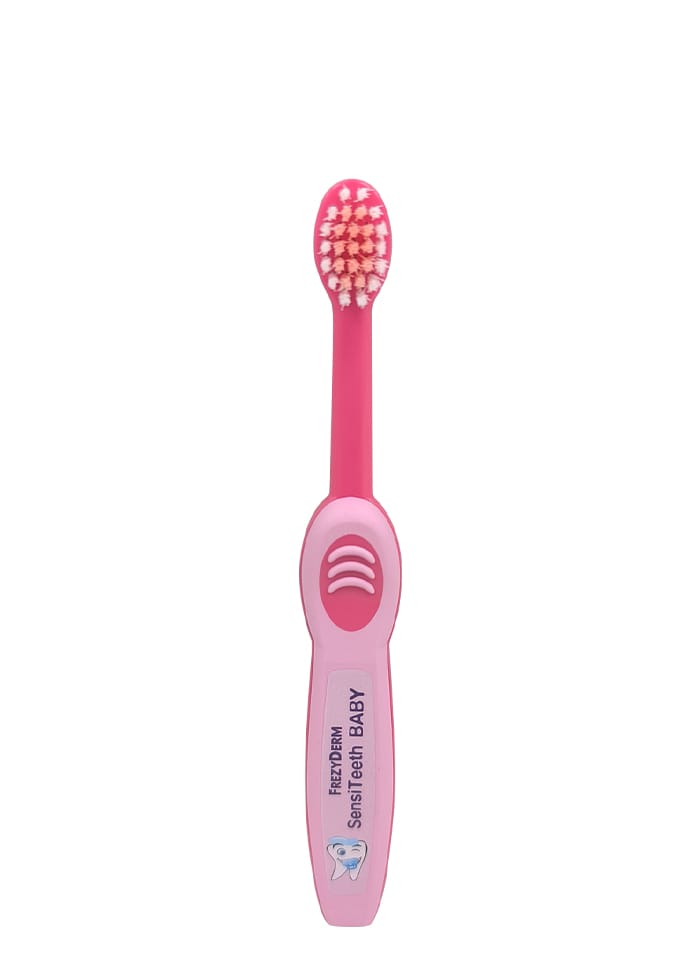 Frezyderm SensiTeeth Baby Οδοντόβουρτσα Soft Pink 1 soft-baby-pink