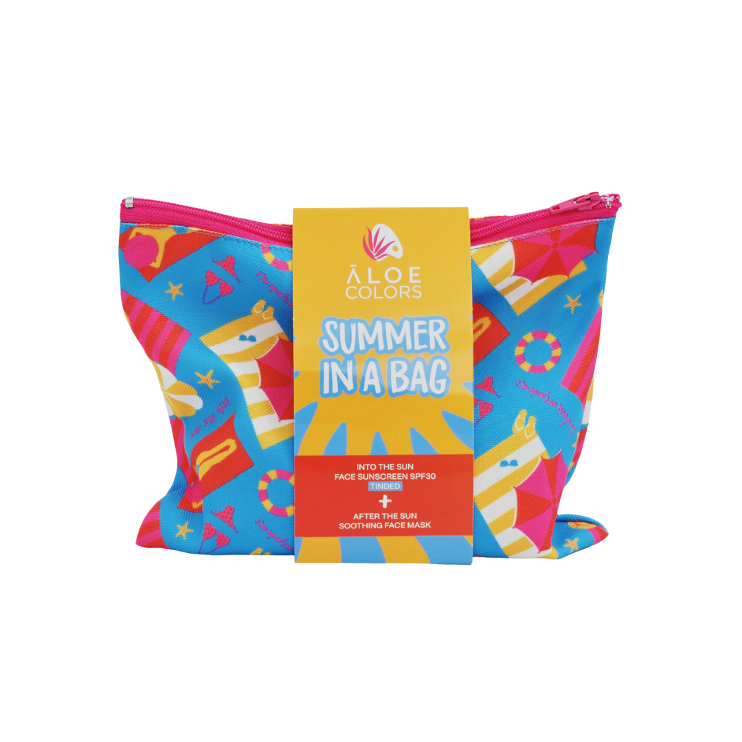 Aloe Colors Into The Sun Cosmetic Bag SPF30 Tinted 1 Aloe Colors Into The Sun Cosmetic Bag SPF30 Tinted