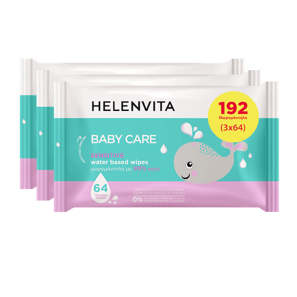 Helenvita Baby Sensitive Μωρομάντηλα 192 Τεμάχια 1 5213010811695