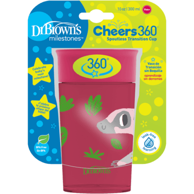 Dr. Brown's Κύπελο 360° 300ml Κόκκινο