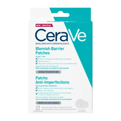 Cerave Blemish Barrier Patches Αυτοκόλλητα Επιθέματα Κατά Των Ατελειών 22 Τεμάχια