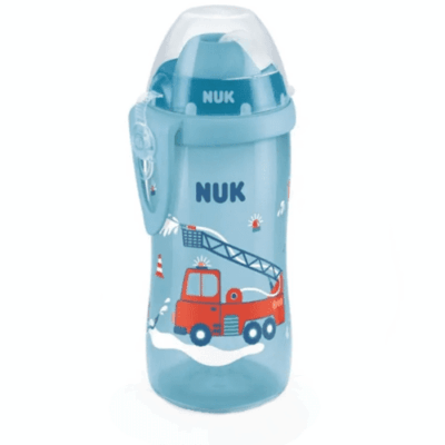 NUK Flexi Cup Παγουράκι με Καλαμάκι Soft ΜΠΛΕ 300ml