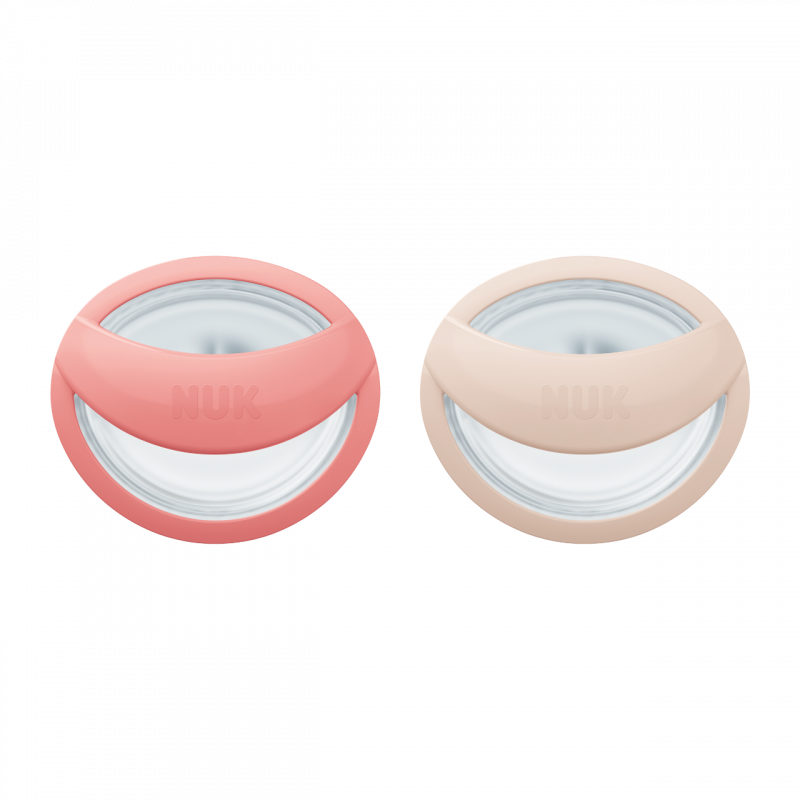 NUK MommyFeel Πιπίλα Σιλικόνης 0-9 Μηνών ΡΟΖ-ΜΠΕΖ 2 Τεμάχια 1 NUK MommyFeel Πιπίλα Σιλικόνης 0-9 Μηνών ΡΟΖ-ΜΠΕΖ 2 Τεμάχια