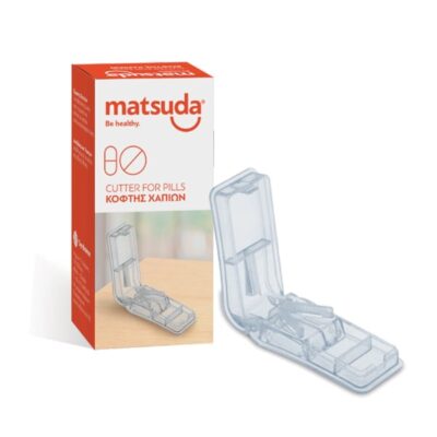 Matsuda Θήκη Χαπιών με Κόπτη (Χαποκόπτης) Διάφανη