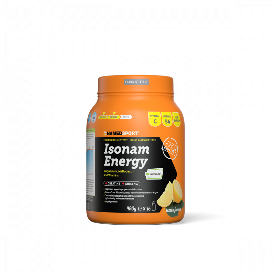 NamedSport Isonam Energy 480g Γεύση Λεμόνι 1 NamedSport Isonam Energy 480g Γεύση Λεμόνι