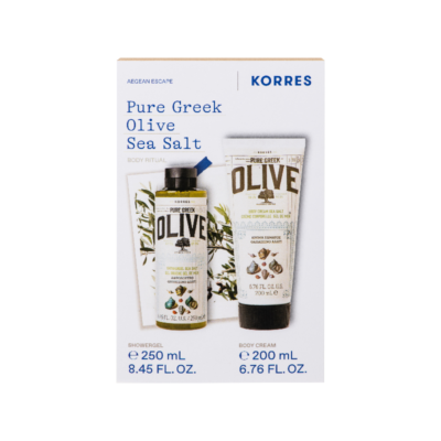 Korres Promo Pure Greek Olive Θαλασσινό Aλάτι Αφρόλουτρο 250ml & Eνυδατικό Γαλάκτωμα Σώματος 250ml