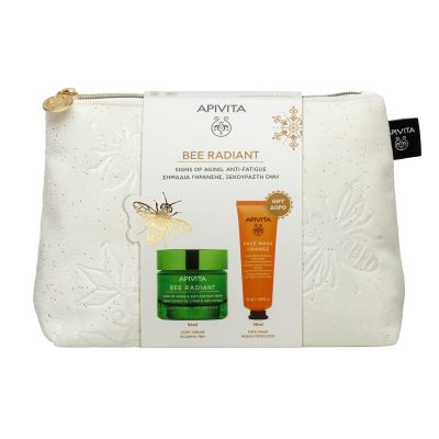 Apivita Promo Bee Radiant Κρέμα Ελαφριάς Υφής 50ml με ΔΩΡΟ Μάσκα Λάμψης με Πορτοκάλι 50ml
