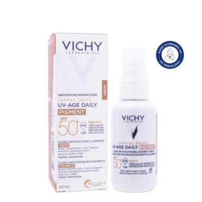 Vichy Capital Soleil UV-Age Αντηλιακό Προσώπου Κατά της Φωτογήρανσης Με Medium Χρώμα SPF50+ 40ml