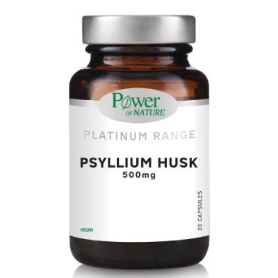 Power of Nature Platinum Psyllium Husk 500mg 30 Κάψουλες
