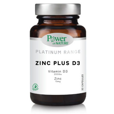 Power οf Nature Platinum Zinc Plus D3 30 Κάψουλες