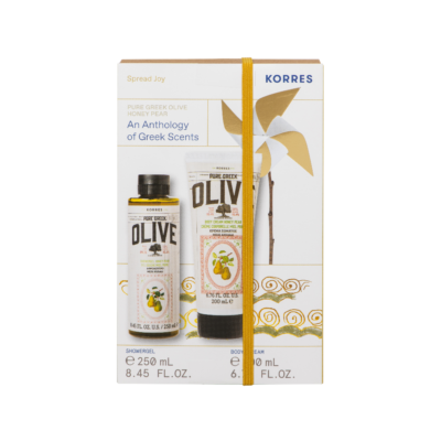 Korres Promo Pure Greek Olive Μέλι Αχλάδι Αφρόλουτρο 250ml & Γαλάκτωμα Σώματος 250ml