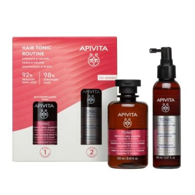Apivita Promo Women's Hair Tonic Routine Με Hair Loss Lotion Κατά Της Τριχόπτωσης 150ml και Δώρο Τονωτικό Σαμπουάν Για Γυναίκες 250ml