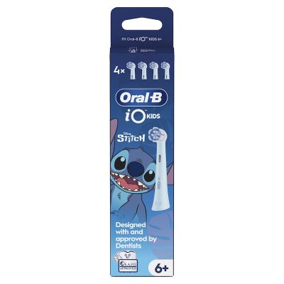 ORAL-B iO Kids 6+ Disney Stitch Ηλεκτρική Κεφαλή Οδοντόβουρτσας 4 Τεμάχια