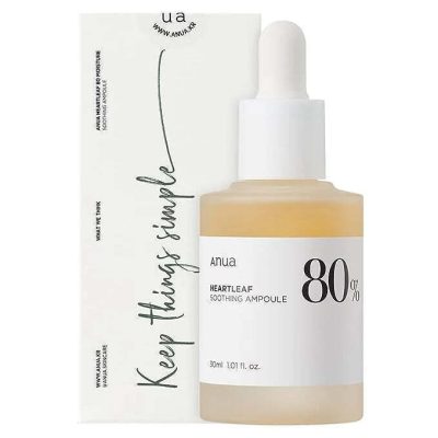 Anua Heartleaf 80% Soothing Ampoule Serum 30ml