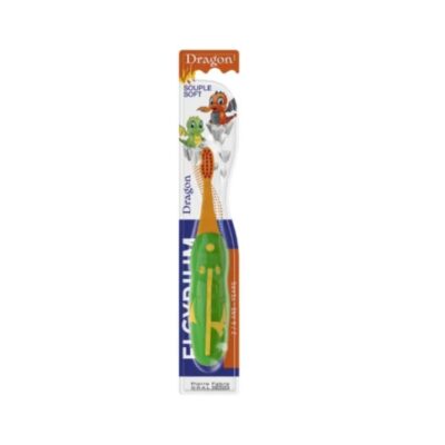 Elgydium Kids Dragon Παιδική Οδοντόβουρτσα 2 έως 6 ετών Πράσινο 1 Τεμάχιο
