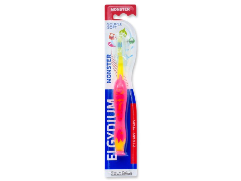 Elgydium Kids Monster Παιδική Οδοντόβουρτσα 2 έως 6 ετών Κίτρινο 1 Τεμάχιο 1 Elgydium Kids Monster Παιδική Οδοντόβουρτσα 2 έως 6 ετών Κίτρινο 1 Τεμάχιο