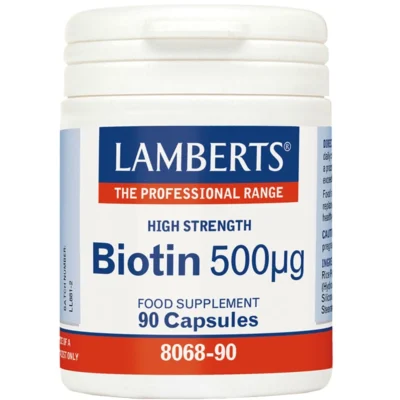 Lamberts Biotin 500μg 90 Κάψουλες
