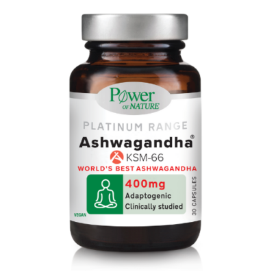 Power Of Nature Platinum Ashwagandha KSM-66 30Κάψουλες