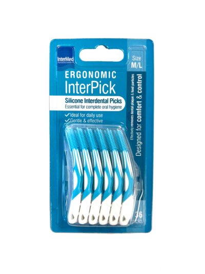 Intermed Ergonomic InterPick Μπλε M/L 36Τεμάχια