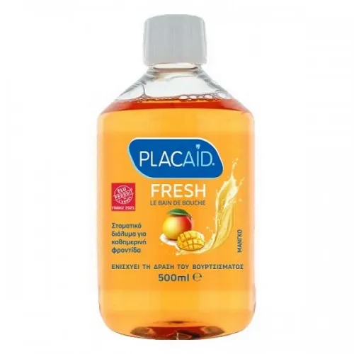 Plac Aid Fresh Μάνγκο Στοματικό Διάλυμα 500ml 1 Plac Aid Fresh Μάνγκο Στοματικό Διάλυμα 500ml