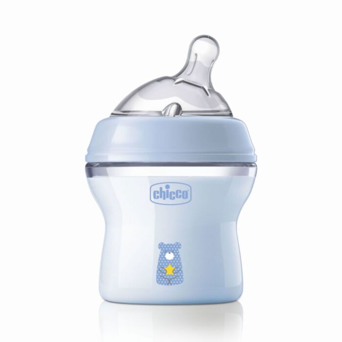 Chicco Μπιμπερό Πλαστικό Natural Feeling 0+ Μηνών 150ml Μπλε 1 Chicco Μπιμπερό Πλαστικό Natural Feeling 0+ Μηνών 150ml Μπλε