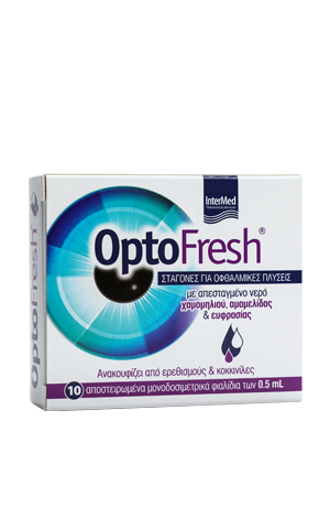 Intermed Optofresh Eye Wash Drops 10 Φιαλίδια των 0,5ml