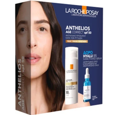 La Roche Posay Promo Anthelios Age Correct SPF50 50ml & ΔΩΡΟ Hyalu B5 Serum 10ml