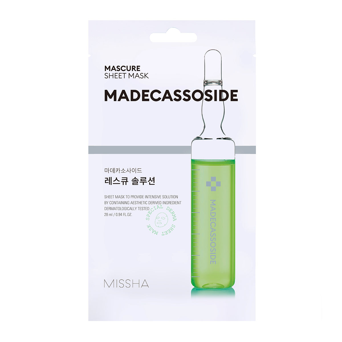 Missha Mascure Rescue Solution Sheet Mask Madecasoside 1 Missha Mascure Rescue Solution Sheet Mask Madecasoside