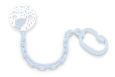 NUK Rose & Blue Αλυσίδα για Πιπίλες με Κρίκο Μπλε 1Τεμάχιο