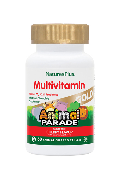 NaturesPlus Animal Parade Gold Cherry 60 Μασώμενες Ταμπλέτες