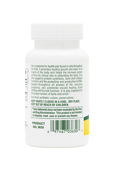 NaturesPlus Zinc 10mg 90 Ταμπλέτες 3 NaturesPlus Zinc 10mg 90 Ταμπλέτες - Image 3