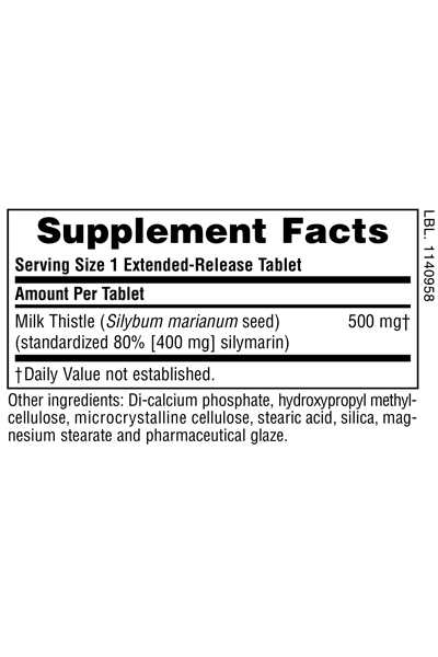 NaturesPlus Milk Thistle Extended Release 30 Ταμπλέτες 4 NaturesPlus Milk Thistle Extended Release 30 Ταμπλέτες - Image 4